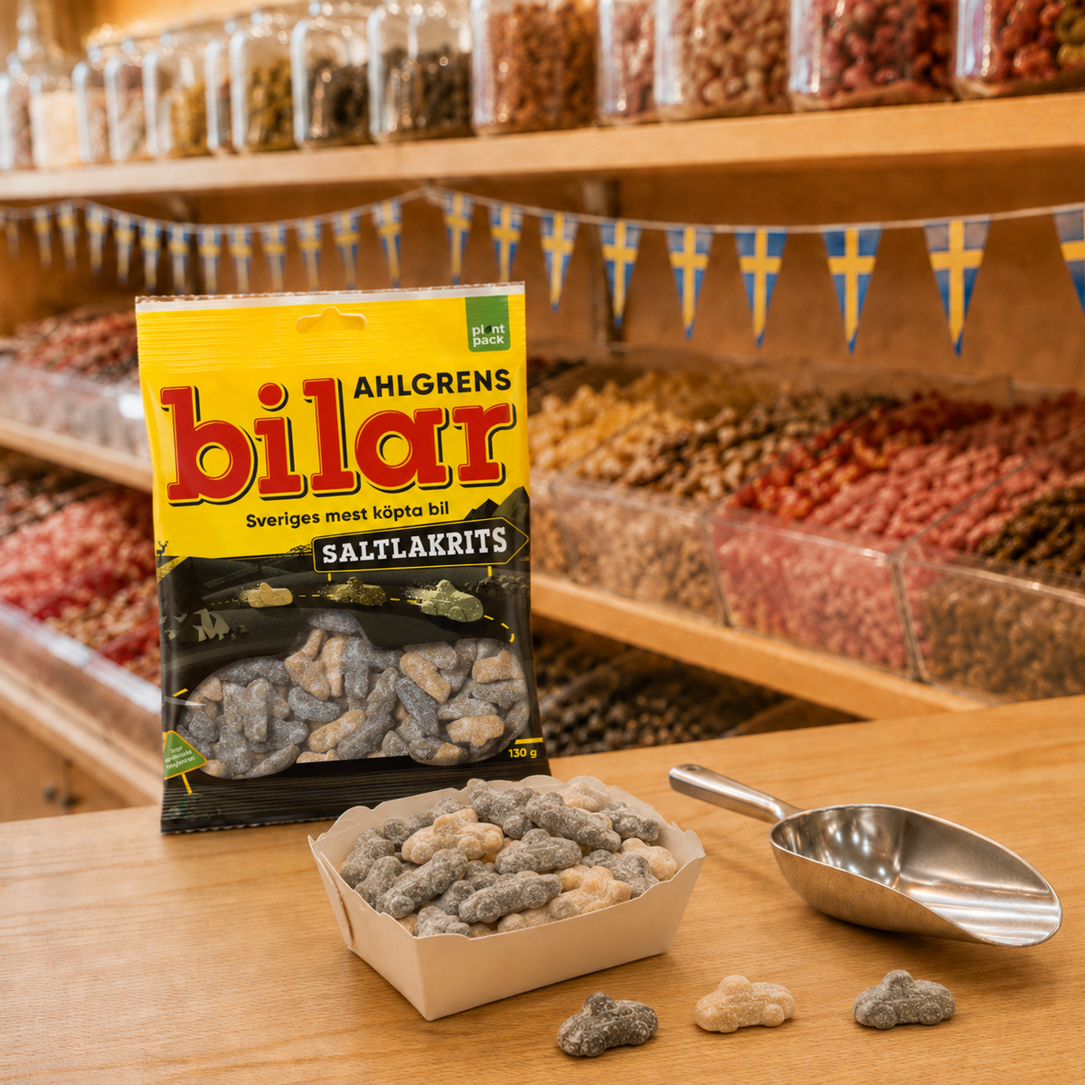 Ahlgrens Bilar Salty Lakritzbonbons - 125g