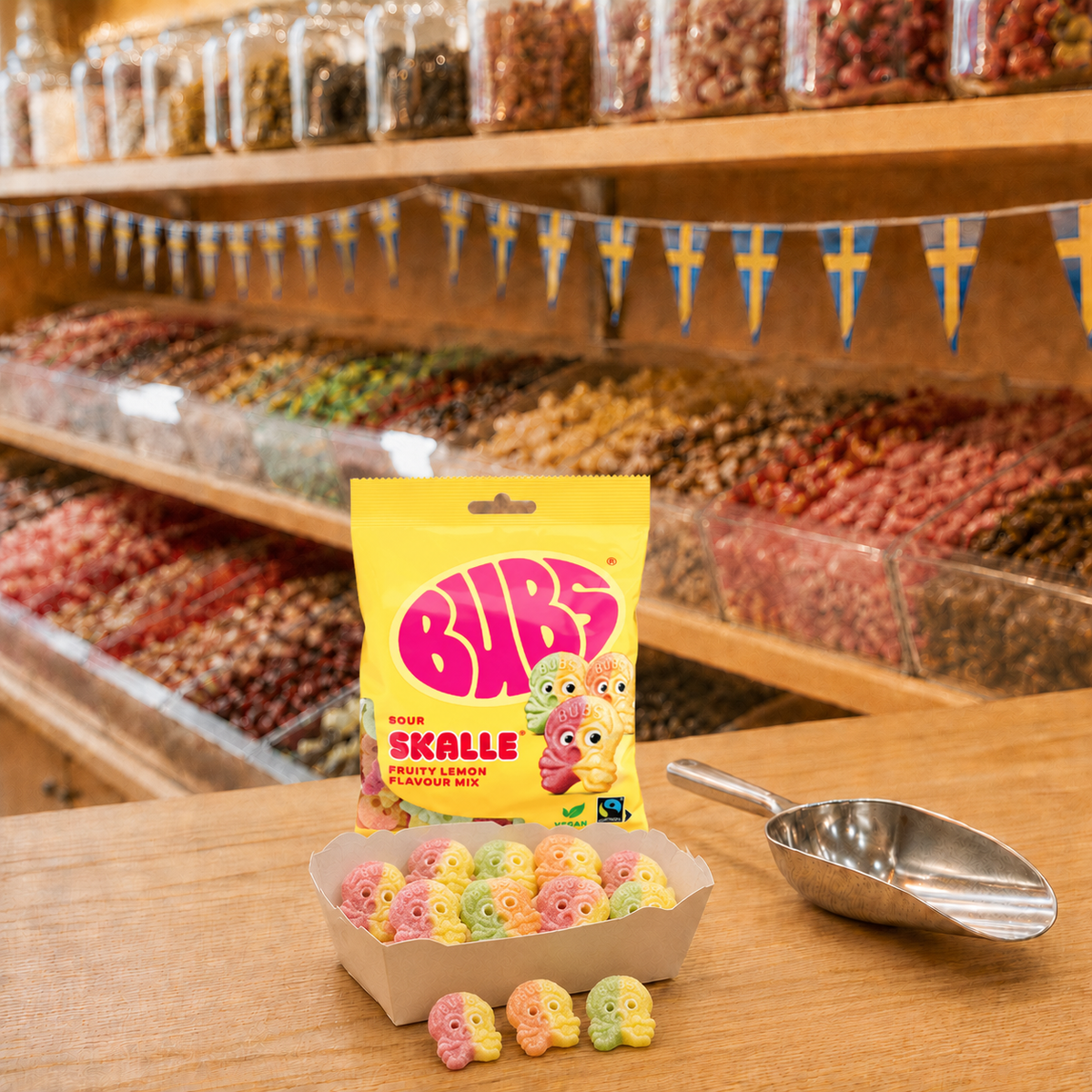 BUBS Fruity Lemon Mix, gelatinefreie Fruchtgummis
