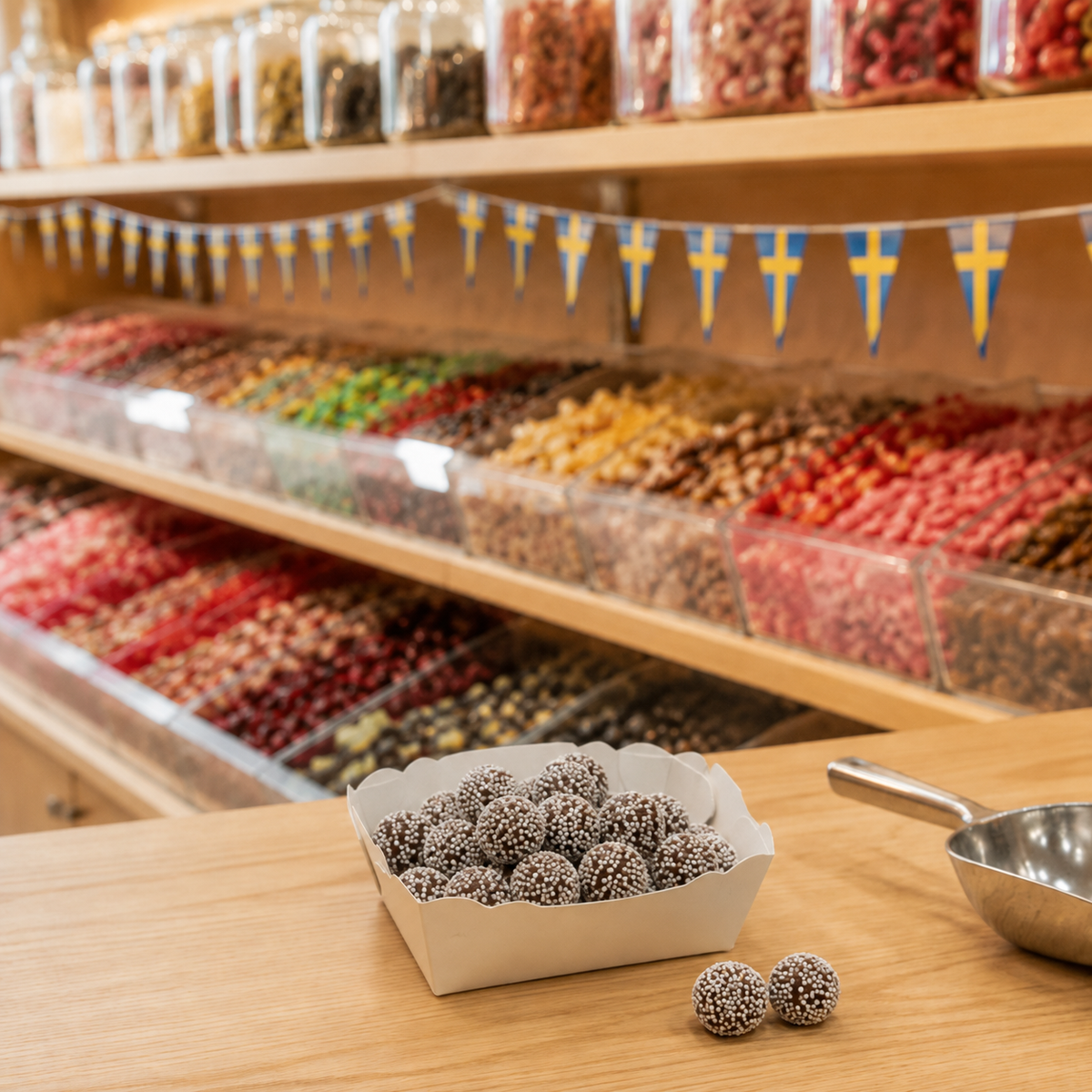 Schwedische Pralinen mit Schokoladenfüllung, 50 g