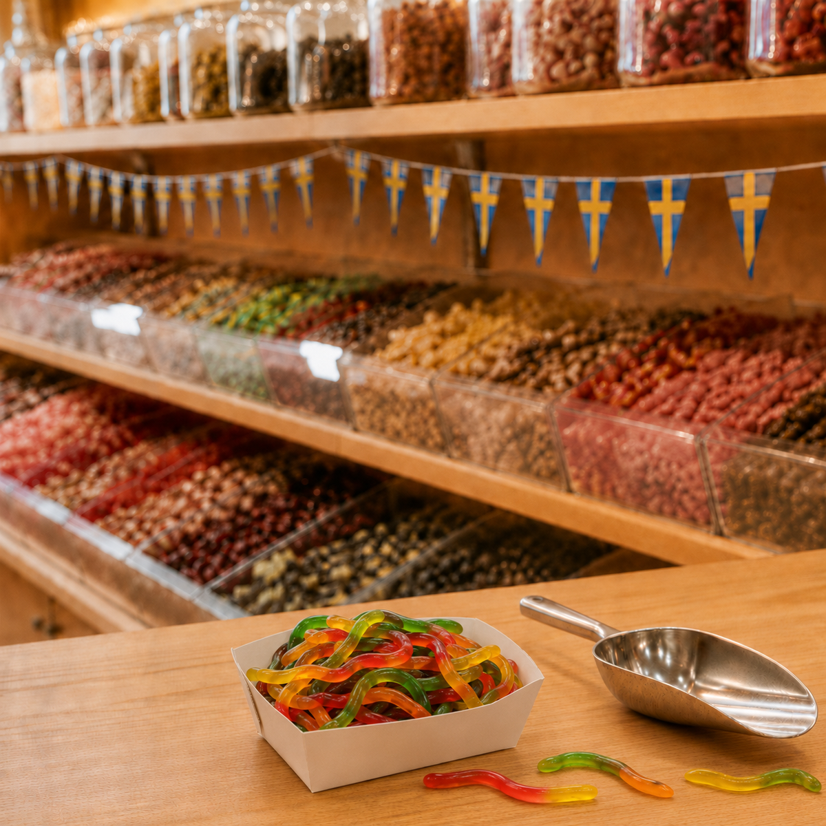 Fruchtgummischlangen mit fruchtigem Aroma - 50g
