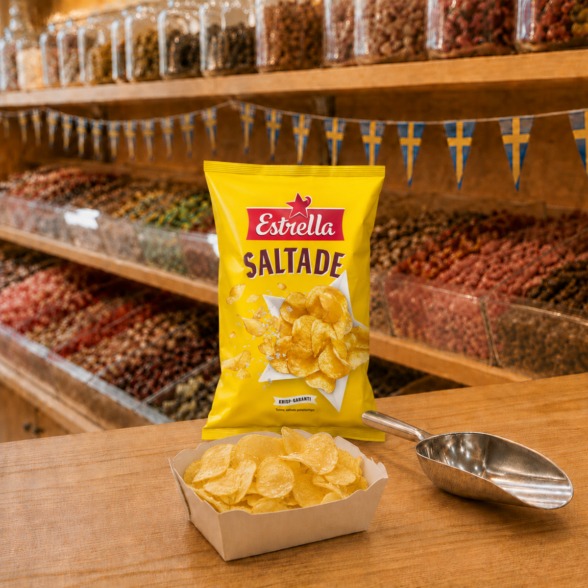 Estrella Salted Potato Chips - ein schwedischen Klassiker