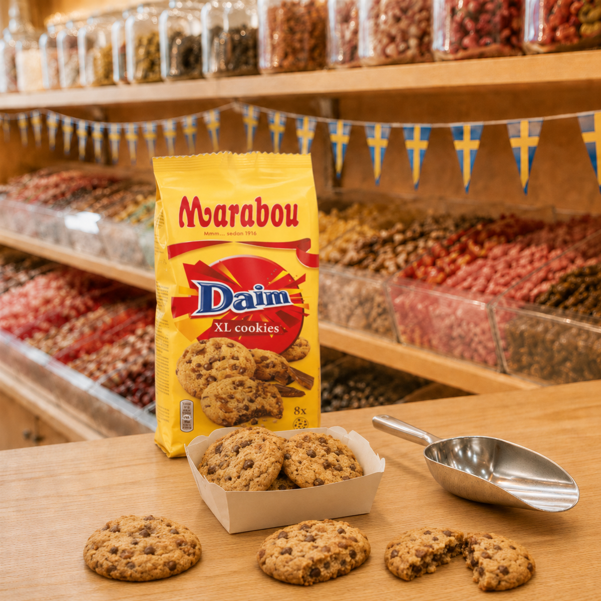 Marabou XL Daim Cookies mit Milchschokolade und Toffee