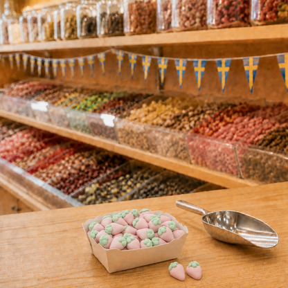 Foamy Sour Strawberries, schwedische Gummibonbon, 50g