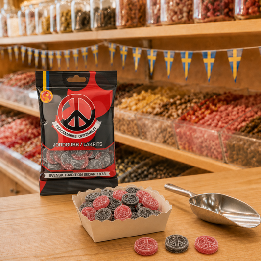 Fruchtgummi mit Erdbeer-Lakritz-Geschmack 80g