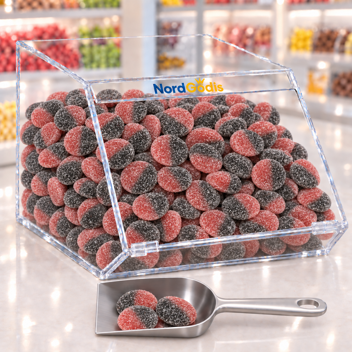 Raspberry Licorice Clocks XL, schwedische Kaubonbon, 50g