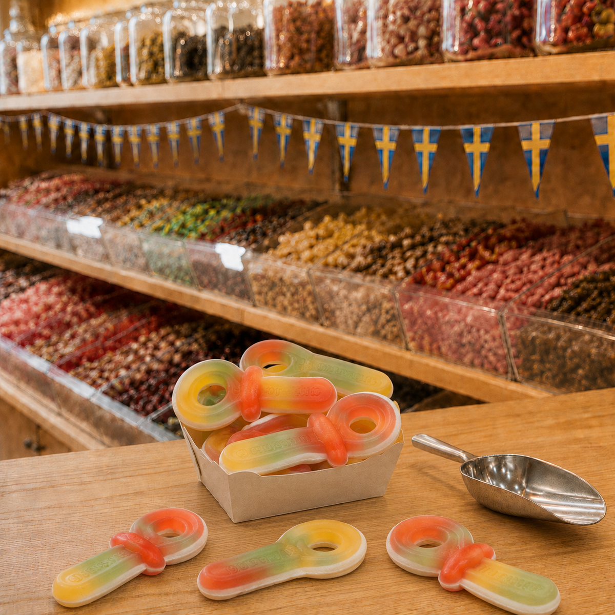 Riesige Frucht-Schnuller direkt aus Schweden, 50g
