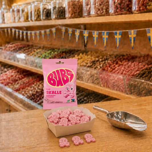 BUBS Raspberry Skull, Fruchtgummis ohne Gelatine