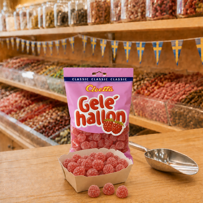 Cloettas Geléhallon Himbeer Fruchtgummi, 290 g