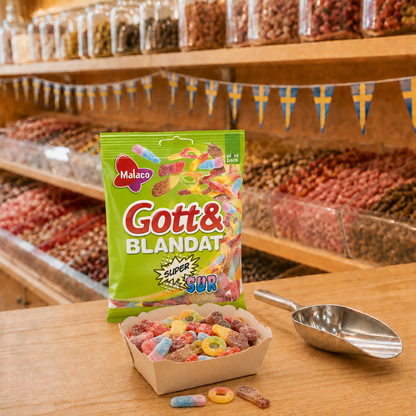Gott & Blandat Super-Sauer, schwedisches Fruchtgummi
