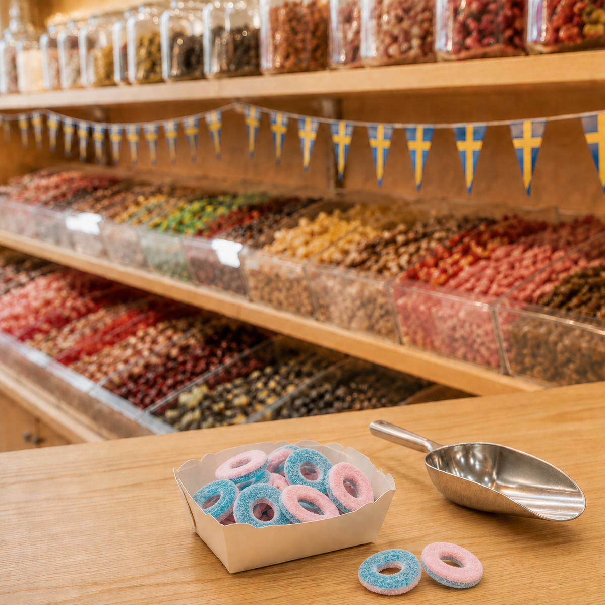 Fizzy Rings, fruchtige Gummiringe, 50 g