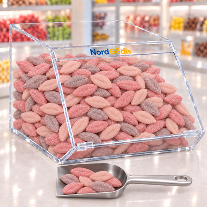 Vegane Sour Lips fruchtig-sauer, lippenförmige Süßigkeiten, 50g