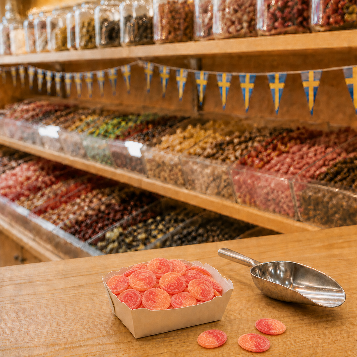 Schwedischen Fruchtgummis Pfirsich - 50g