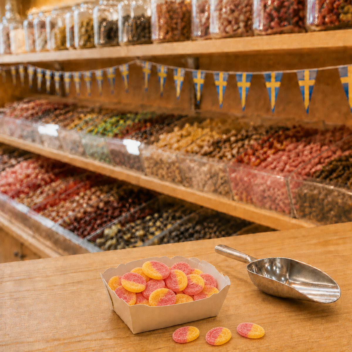 Fruchtgummi mit Zitronen- und Himbeeraroma - 50g